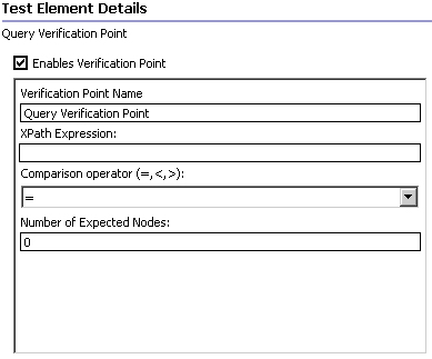 Query verification point screen capture