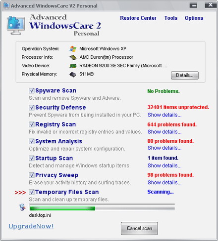  Advanced WindowsCare 