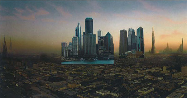 Matte painting:  