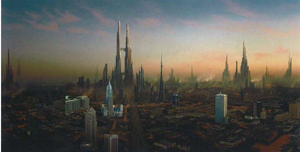 Matte painting:  