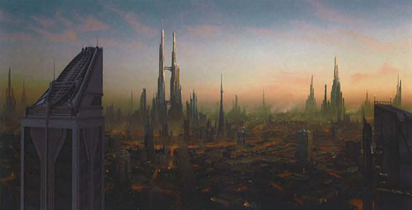 Matte painting:  