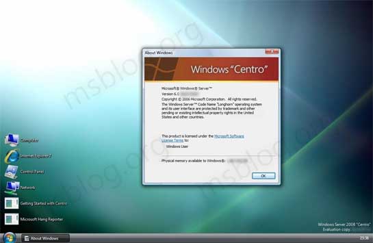 Microsoft Windows Server 2008 Centro