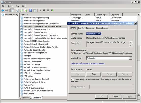  3:  RPC Client Access   MMC Services   CAS