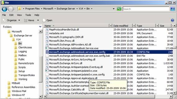  10: Microsoft.exchange.addressbook.service.exe.config