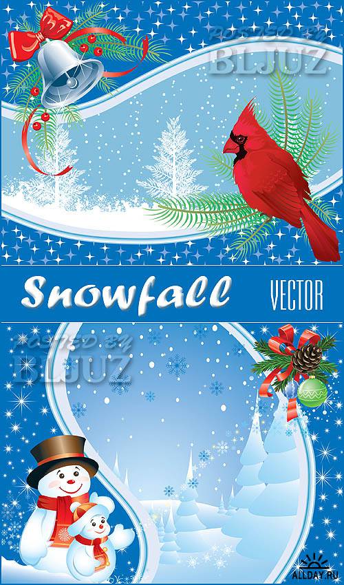 Snowfall Vector