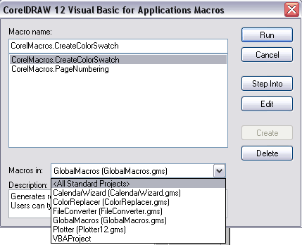 Coreldraw Vba Macros,     *