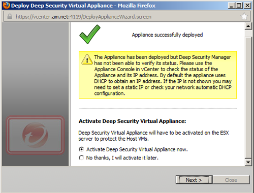   Trend Micro Deep Security Virtual Appliance 8.0