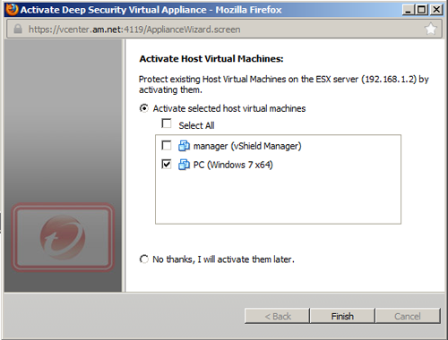       Trend Micro Deep Security Virtual Appliance 8.0