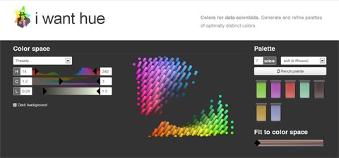 iWantHue: инструмент для создания цветовых палитр