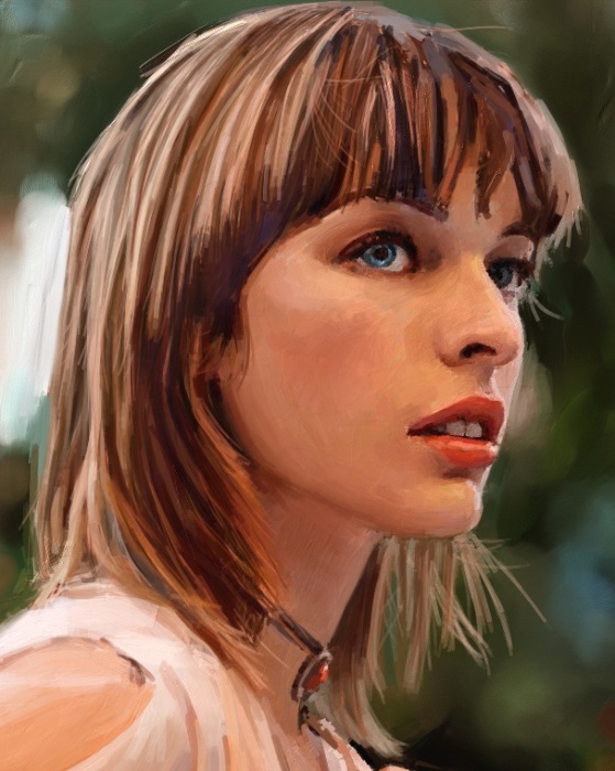 Рисуем портрет Милки
