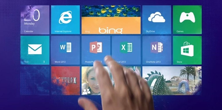 Windows 8 Start Screen Touch