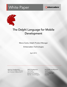 Язык Delphi для разработки мобильных приложений