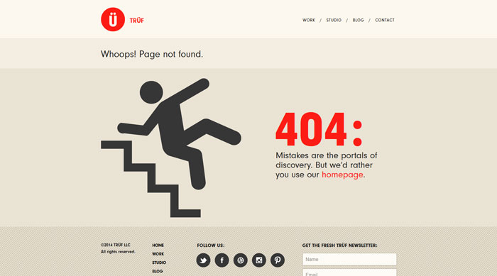 trufcreative.com 404 error page