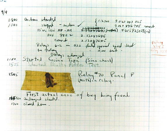 Рисунок 1. Печально известное насекомое, попавшее в Mark II