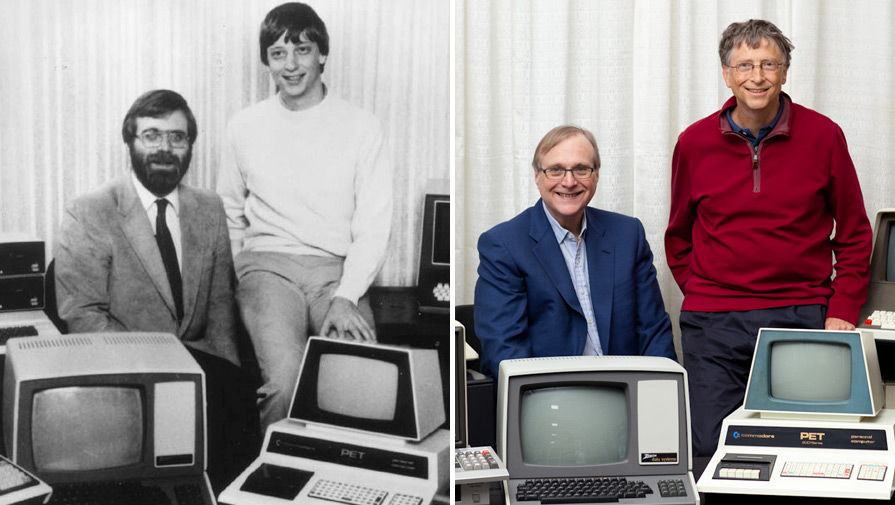 Microsoft - Билл Гейтс и Пол Аллен, студенты Гарварда