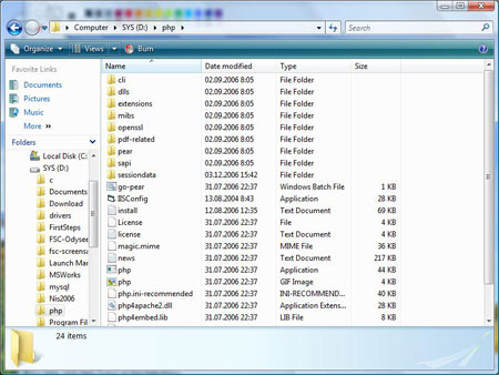 Windows Explorer  Vista