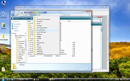   Windows Explorer  Windows Vista