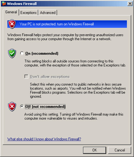 Firewall  Windows XP