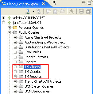  TM Charts, TM Queries  TM Reports   ,   ClearQuest